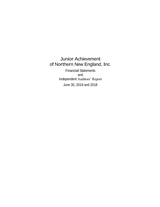 Junior Achievement of Greater Boston Audited Financials (2019) cover