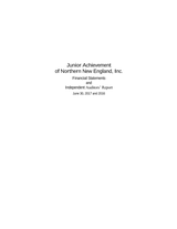 Junior Achievement of Greater Boston Audited Financials (2017) cover