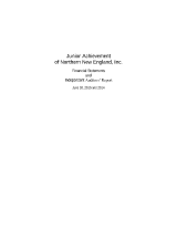 Junior Achievement of Greater Boston Audited Financials (2015) cover