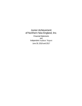 Junior Achievement of Greater Boston Audited Financials (2018) cover