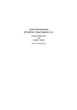 Junior Achievement of Greater Boston Audited Financials (2014) cover